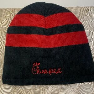 Chic-fil-a Black and Red Knit Beanie